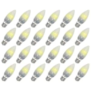 22-Watt Equivalent B11 E26 Frosted LED Light Bulb - 24 Pack