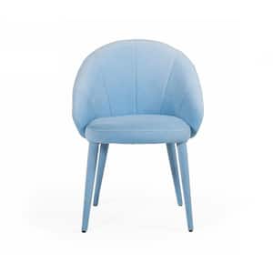 Valerie Blue Fabric Cushioned Parsons Chair