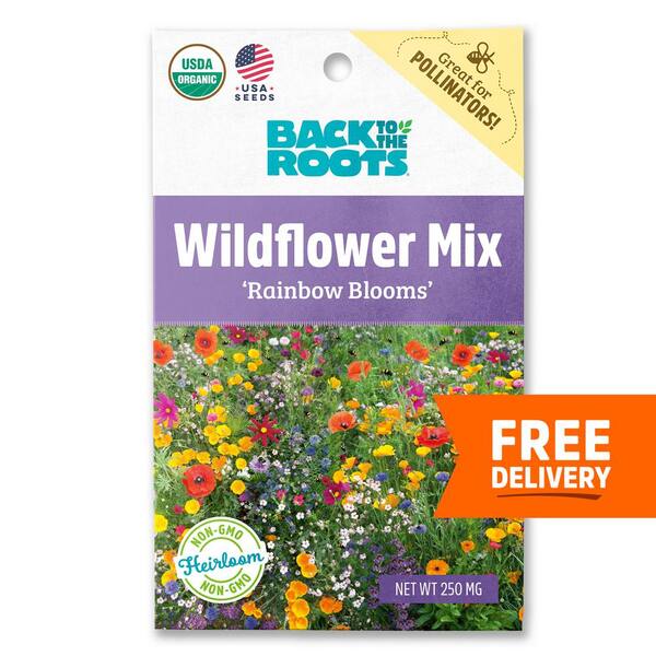 Back to the Roots Organic Wildflower Mix Seed