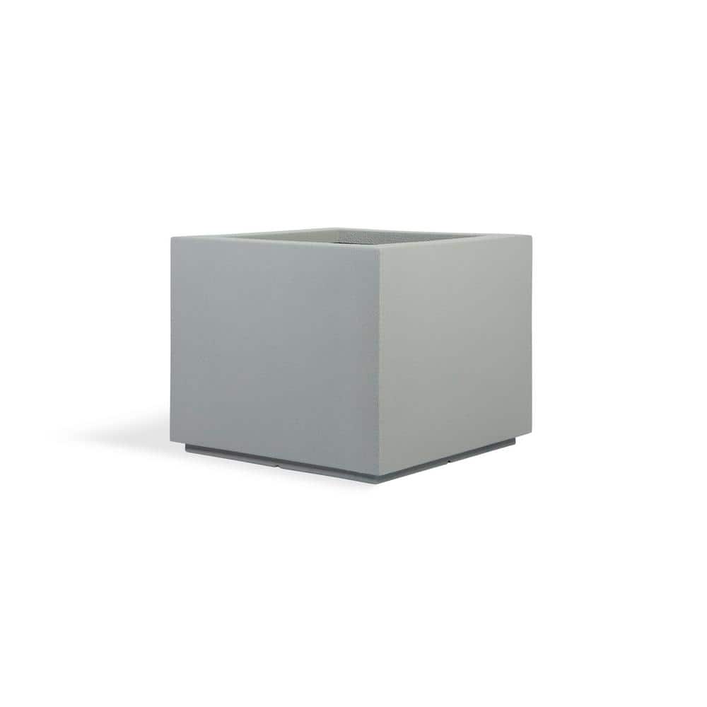 Gray Polystone Square 23" Indoor/Outdoor Planter