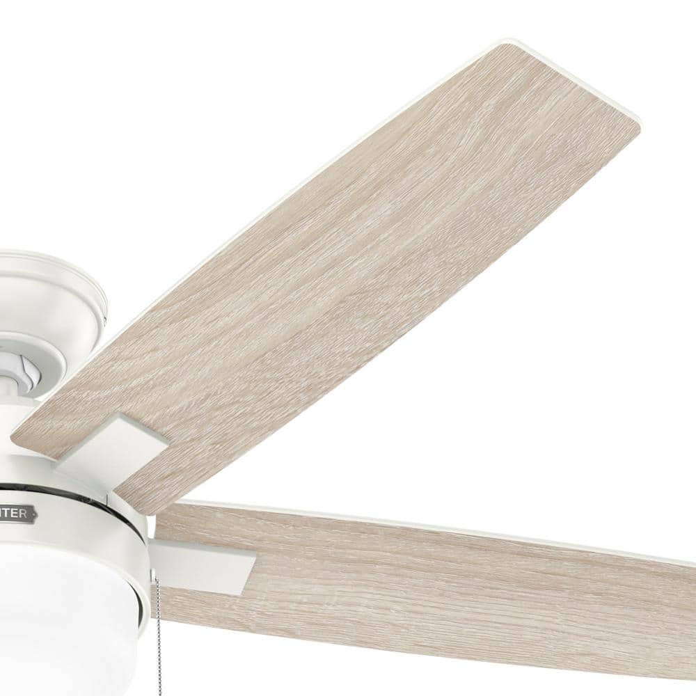52" Fresh White LED Ceiling Fan with Reversible Blades