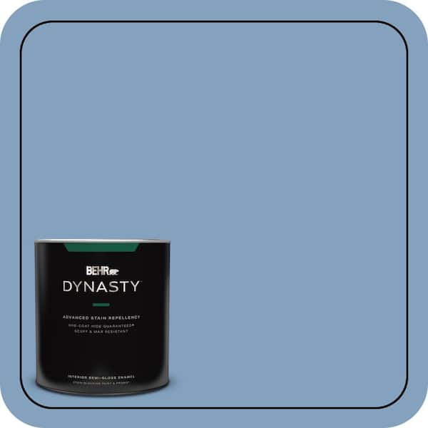 1 qt. #PPU14-07 Hawaiian Sky Semi-Gloss Enamel Interior Stain-Blocking Paint and Primer