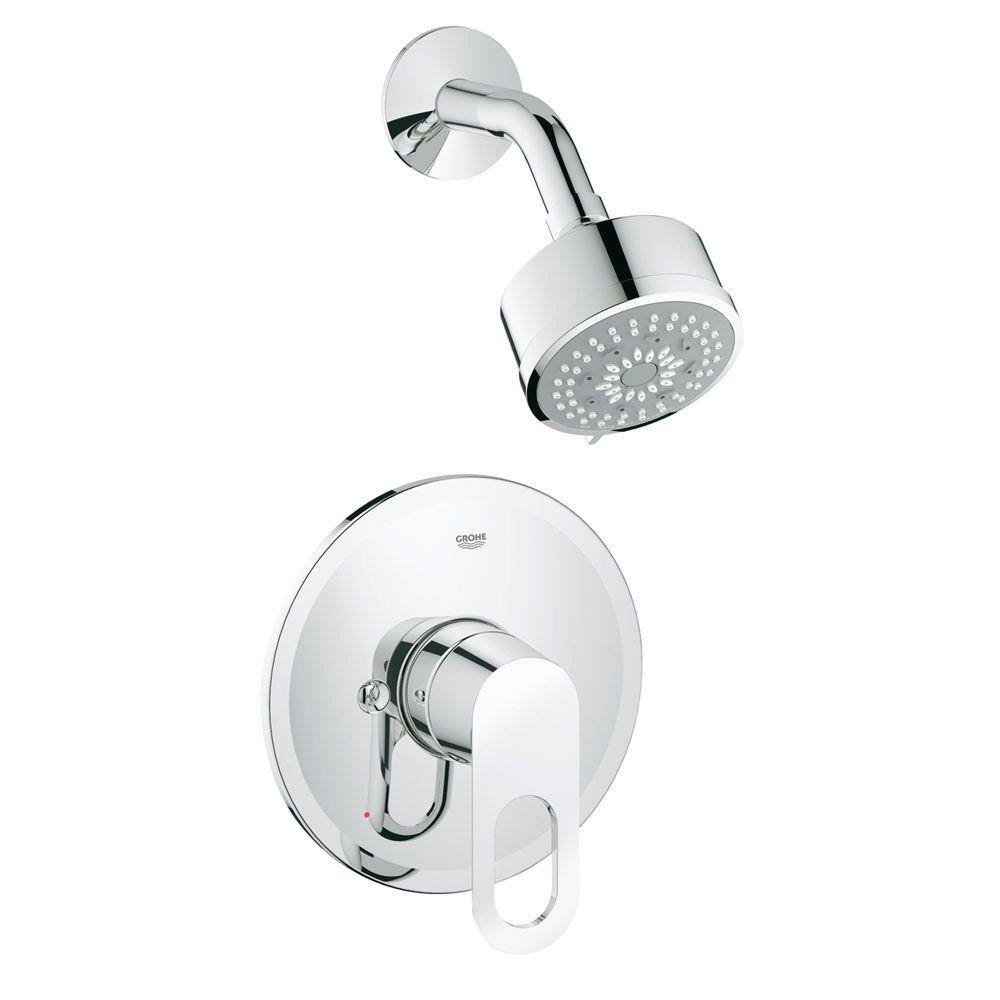 GROHE BauLoop 1Handle Shower Trim Kit in StarLight Chrome (Valve Not Included)27547000 The
