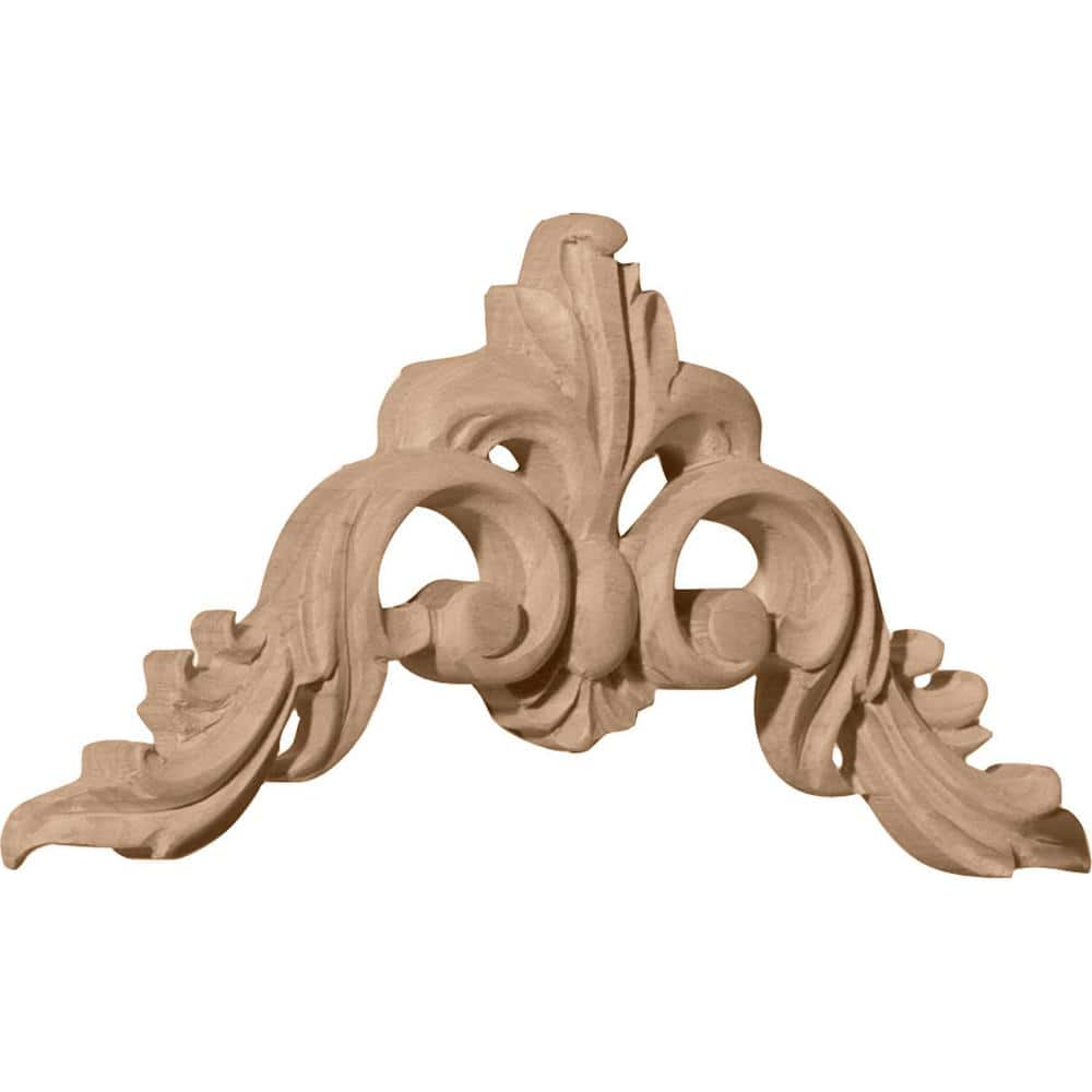 Alder Wood Small Monique Corner Applique 4.5" x 4.5"