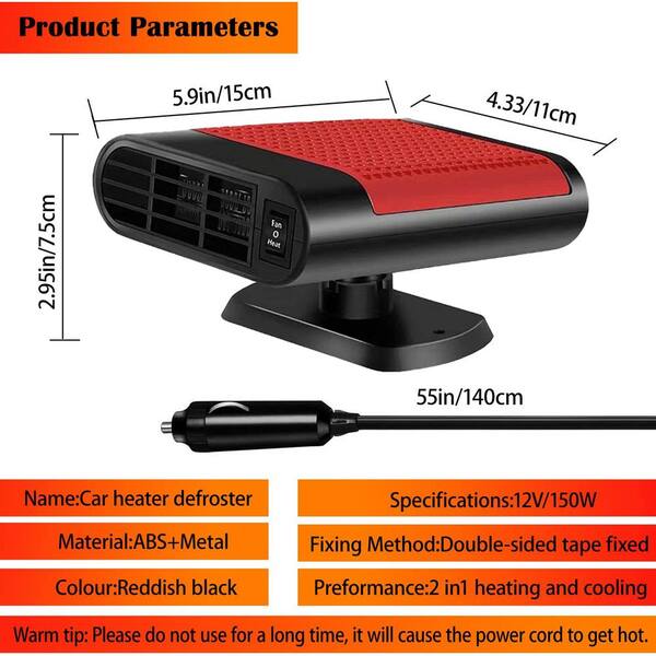 2-in-1 Portable Car Heater & Windshield Defroster