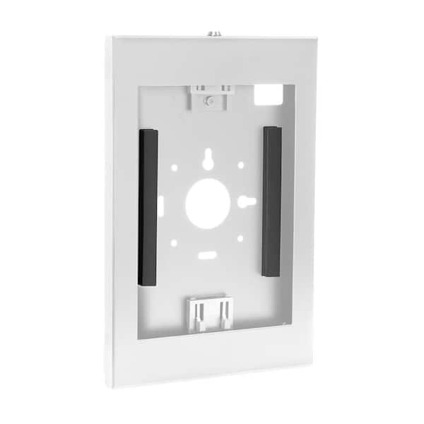 Anti-Theft Tablet Wall Mount for iPad, iPad Air, iPad Pro, Lockable, Tamper-proof Design for Security, White