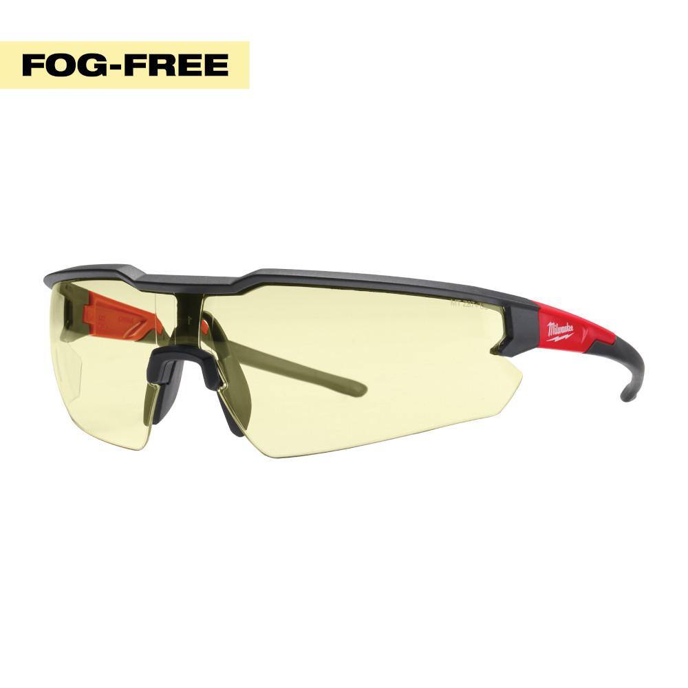 Milwaukee Yellow Safety Glasses FogFree Lenses 48732102 The Home Depot