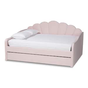 Timila Pink Queen Daybed with Trundle