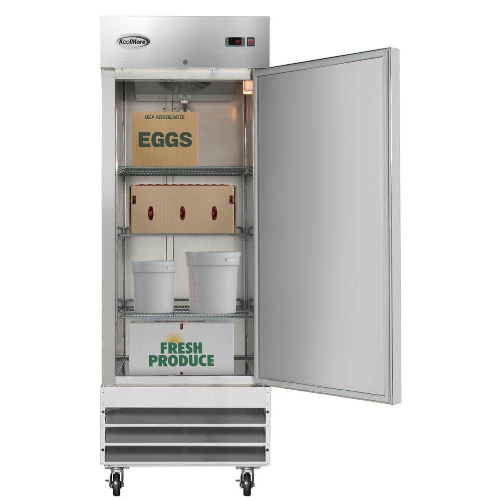 23 cu. ft. Stainless Steel Single Door Reach-In Freezer