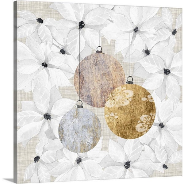 30 in. x 30 in. Sophisticated Christmas IV by Grace Popp Canvas Wall Art