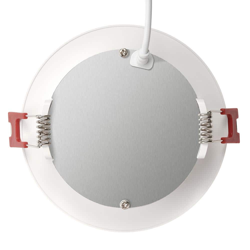 White Adjustable Color Temperature Ultra-Thin LED Recessed Light Kit, 4-Pack