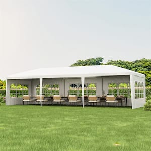 30 ft. x 10 ft. Canopy Party Wedding Event Tent Heavy-Duty Gazebo Cater with 6 Side Walls