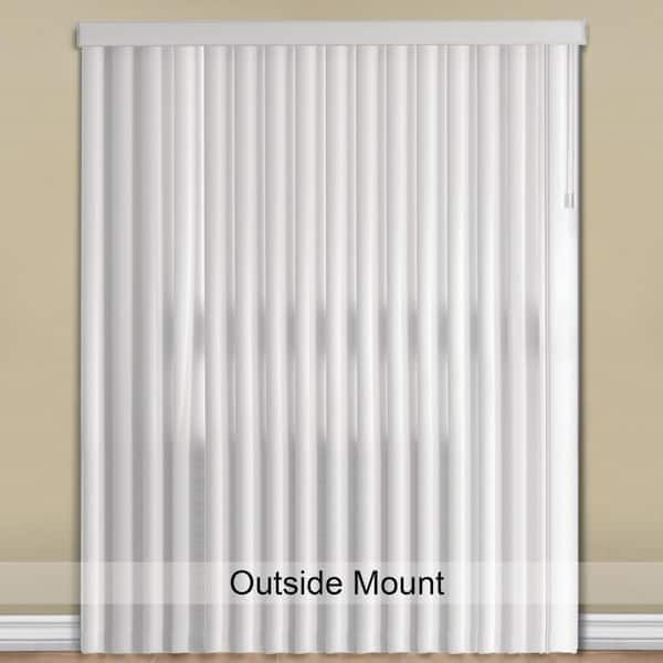 Complete Ready To Go Deco Budget Vertical Blind Cord & Chain Operation 3.5" 