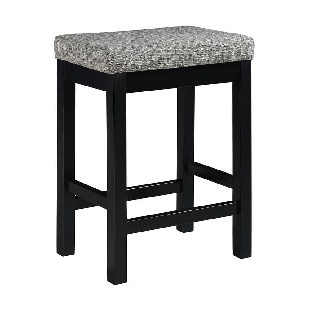 Black Wood Counter Height Dining Set with USB Ports