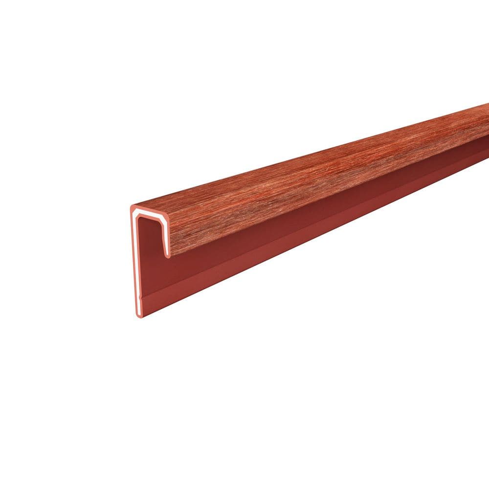 Alusions 0.69 in. x 1.56 in. x 8 ft. Swedish Red Composite Aluminum J Trim for Fascia Board price history on PriceWatchPro