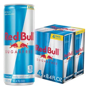 Red Bull Sugar Free Energy Drink, 8.4 fl. oz. (4-Pack)