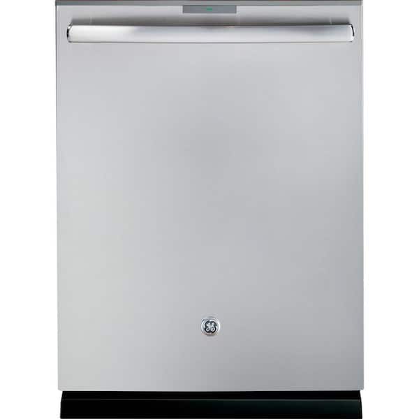 GE Profile 24 in. Stainless Steel Top Control Smart Dishwasher 120-Volt with Stainless Steel Tub, 3rd Rack, and 40 dBA