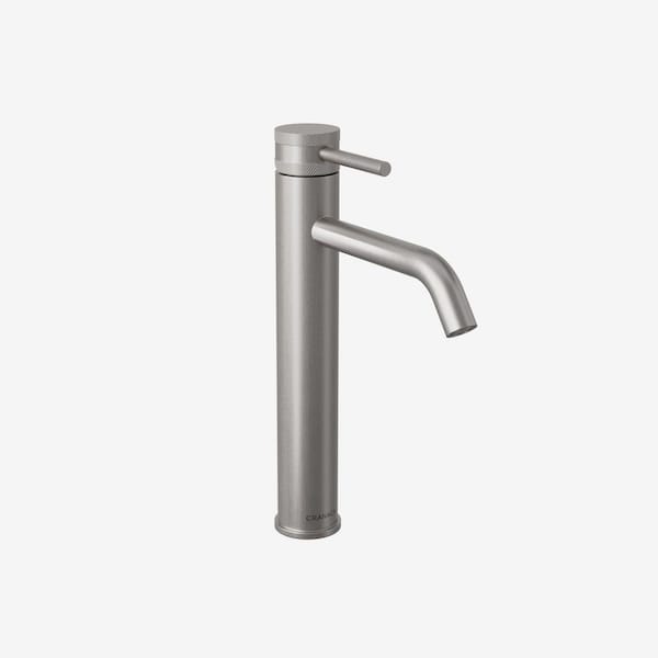 ANGELSEY Single Handle Vessel Sink Faucet with Pop-up Drain in Brushed Nickel