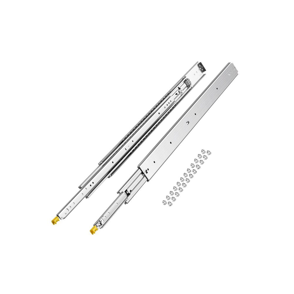 1 Pair Full Extension Locking Drawer Slides 18-60 in. 500 lbs. Load Capacity, Ball Bearing Side Mount Slide Rails price history on PriceWatchPro