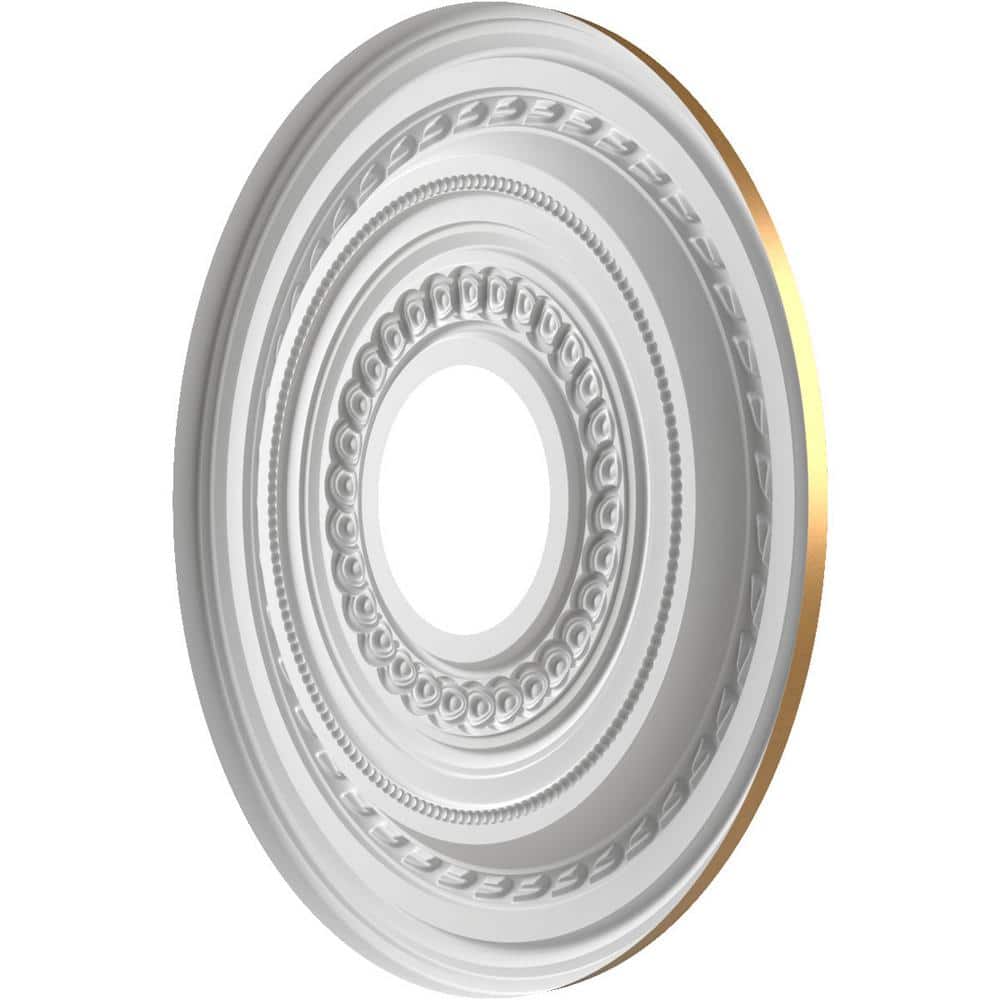 Cole 13" Bright Coat Gold Thermoformed PVC Ceiling Medallion