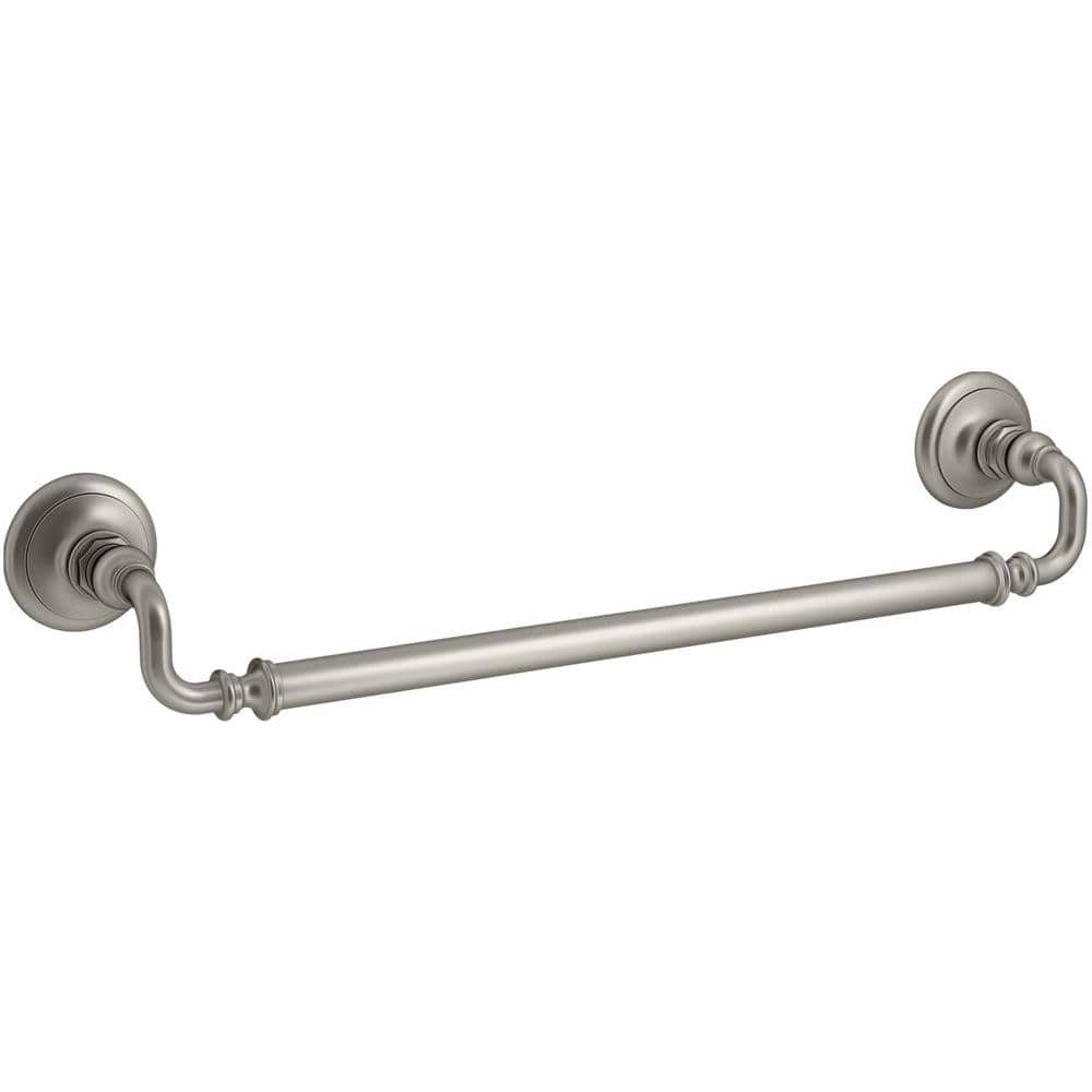 KOHLER Artifacts 18 in. Towel Bar in Vibrant Brushed Nickel K-72567-BN ...