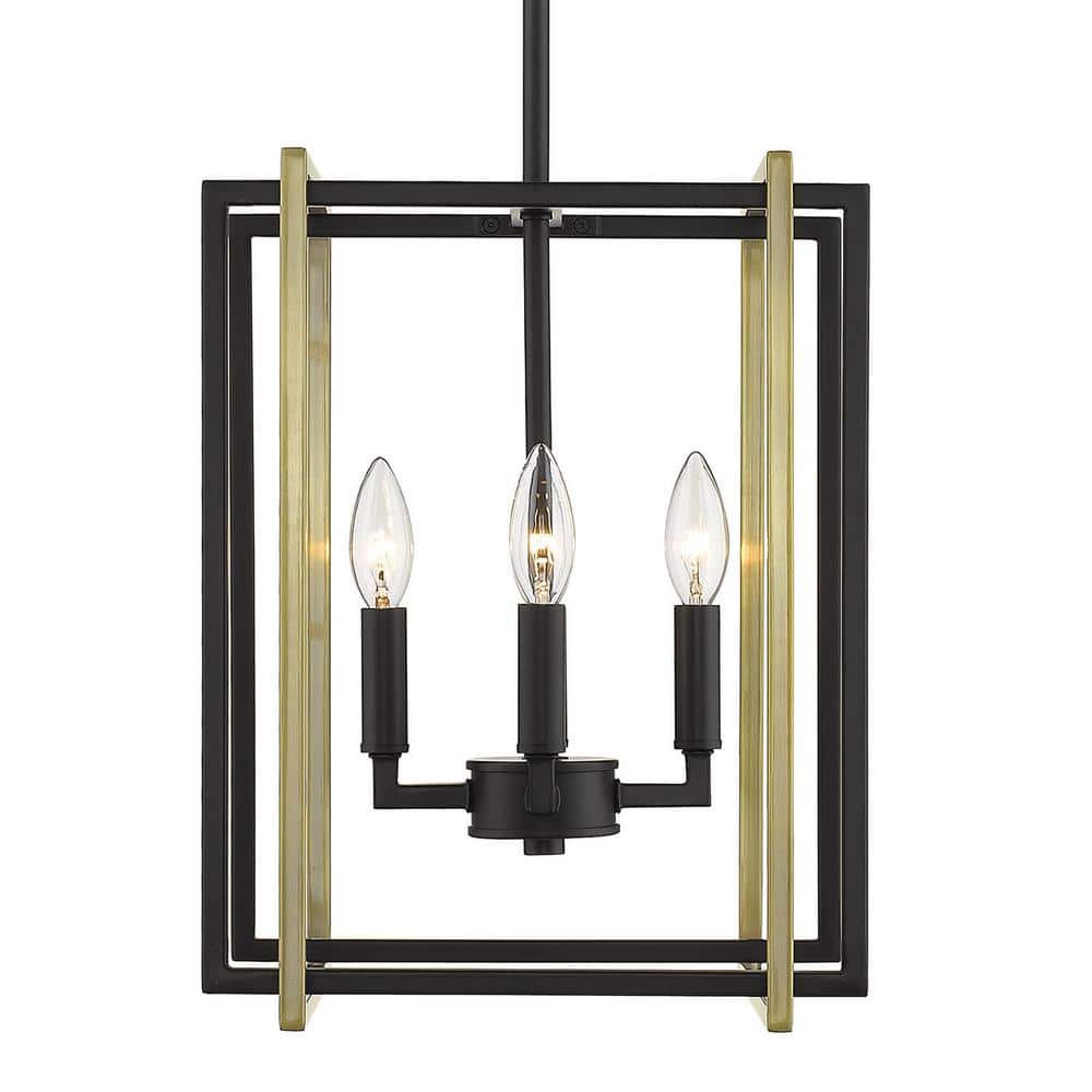 Reviews for Golden Lighting Tribeca 4Light Black with Aged Brass