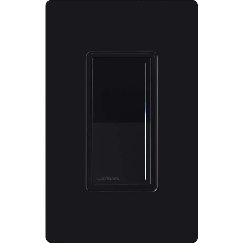 Lutron Black Gloss Touch Dimmer Switch for LED and Incandescent Bulbs
