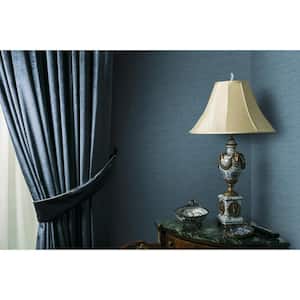 Texture Effect Blue Paper Non - Pasted Strippable Wallpaper Roll Cover 56.05 sq. ft.