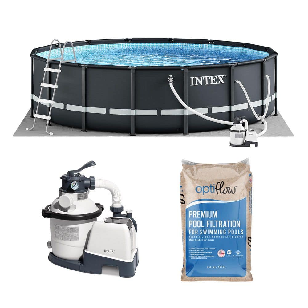 Intex Ultra XTR Frame 16 ft. x 48 in. Round Above Ground Pool and