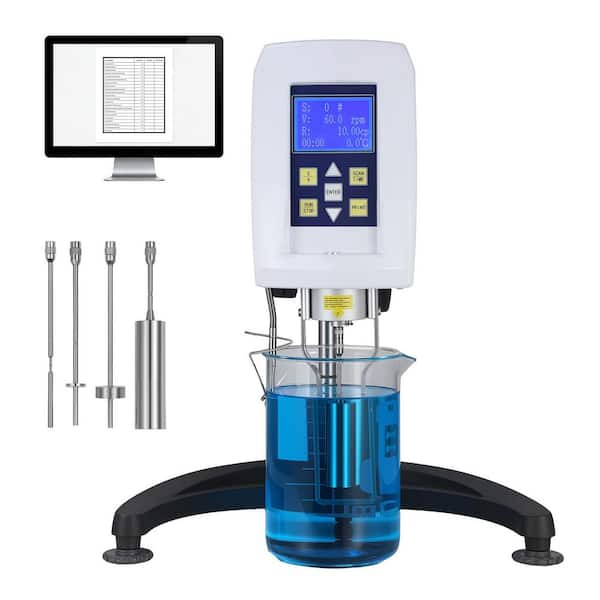 Digital Rotary Viscometer, 10-100,000 mPa. s(cP), ±2% Accuracy, 100-240V Digital Rotational Viscosity Meter