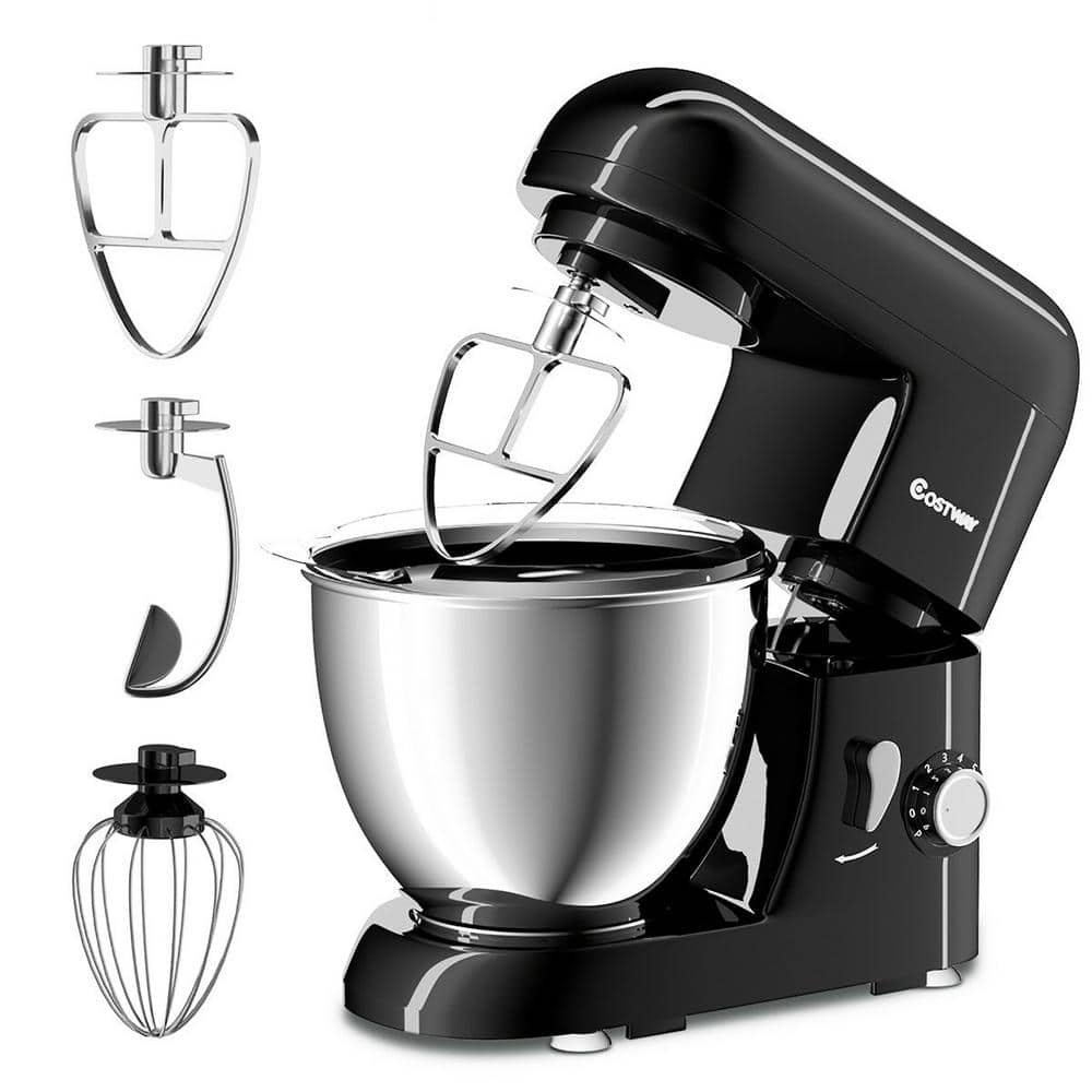 Costway 550W 4.3 qt. . 6-Speed Red Stainless Steel Stand Mixer with  Tilt-Head EP24759RE - The Home Depot