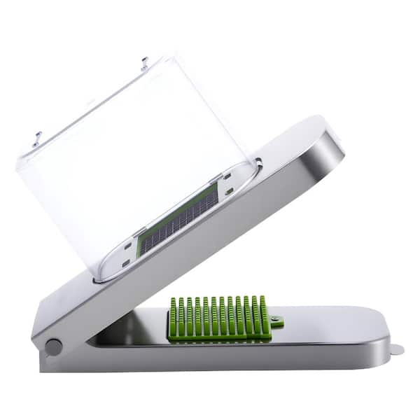 Vegetable Chopper with 3 Stainless Steel Blades, Onion Slicer and Salad Dicer with Container
