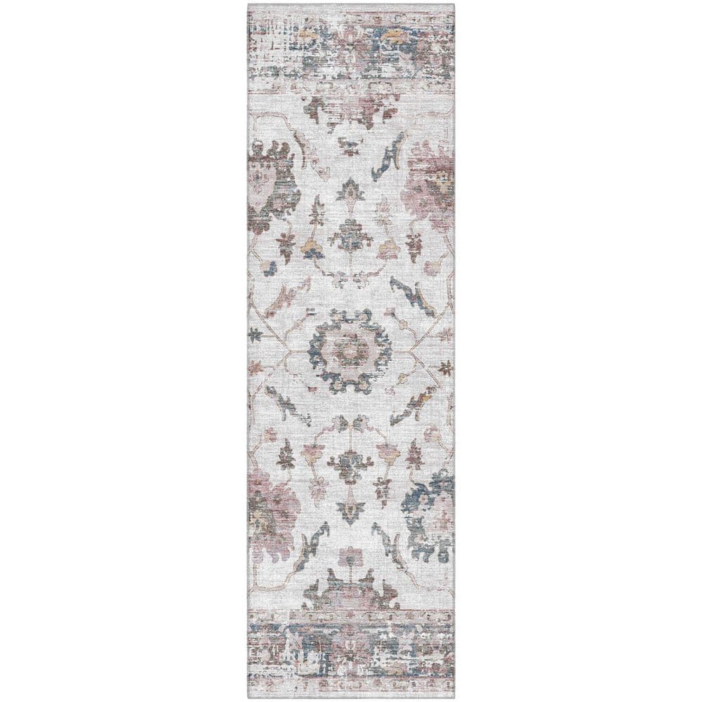Mayfield Premium Machine Washable Abstract AMF1976 Blush 2 ft. x 7 ft. Runner Rug price history on PriceWatchPro