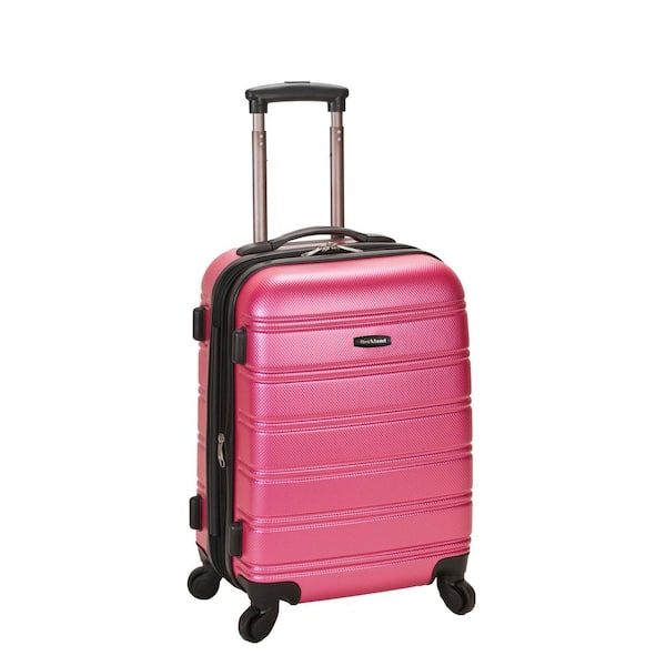 Rockland Melbourne 20 in. Expandable Carry on Hardside Spinner Luggage ...