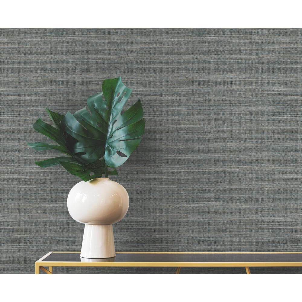 Blue Winn Sapphire Faux Grasscloth Wallpaper Sample price history on PriceWatchPro