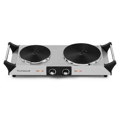 SPT Single Burner 15 in. Black Radiant Hot Plate with Temperature Control  RR-9215 - The Home Depot