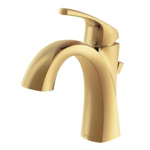 Vaughn 1-Handle Deck Mount Bathroom Faucet with 1.2 GPM with Metal Pop-Up Drain in Brushed Bronze