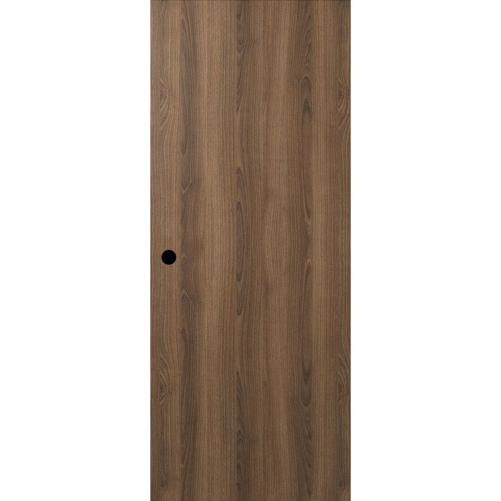 Optima 28 in. x 84 in. Left-Handed Pecan Nutwood Composite Wood Single Prehung Interior Door with Hidden Frame Regular price history on PriceWatchPro