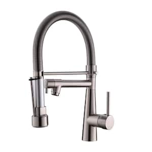 GIVING TREE Single-Handles 2-Spout Commercial Pre-Rinse Spring Pull ...