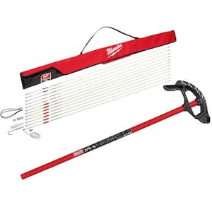 60 ft. Fiberglass Fish Stick Low/Mid/High Flex Combo Kit with 1 in. Iron Conduit Bender and Handle