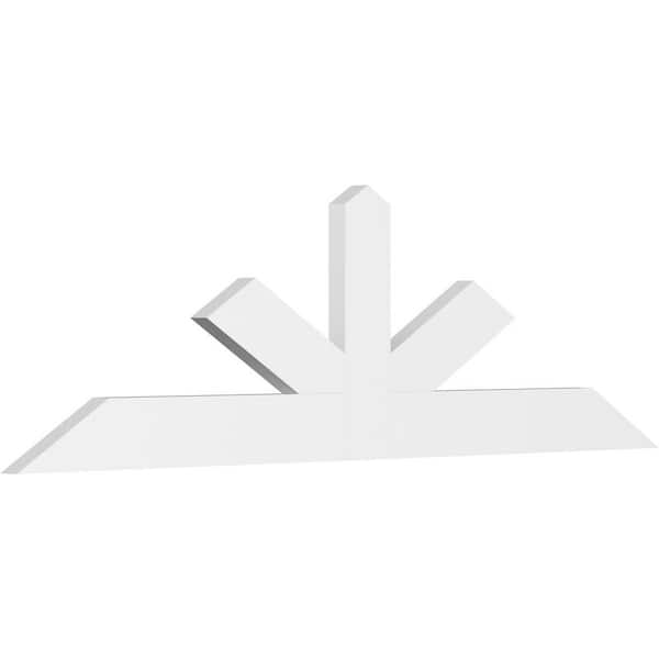 Ekena Millwork Saratoga 84 in. W x 24.5 in. H x 2 in. D Signature Polyurethane Bracket