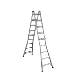 22 ft. Reach Height Aluminum Multi-Position Ladder, 300 lbs. Load Capacity Type IA Duty Rating