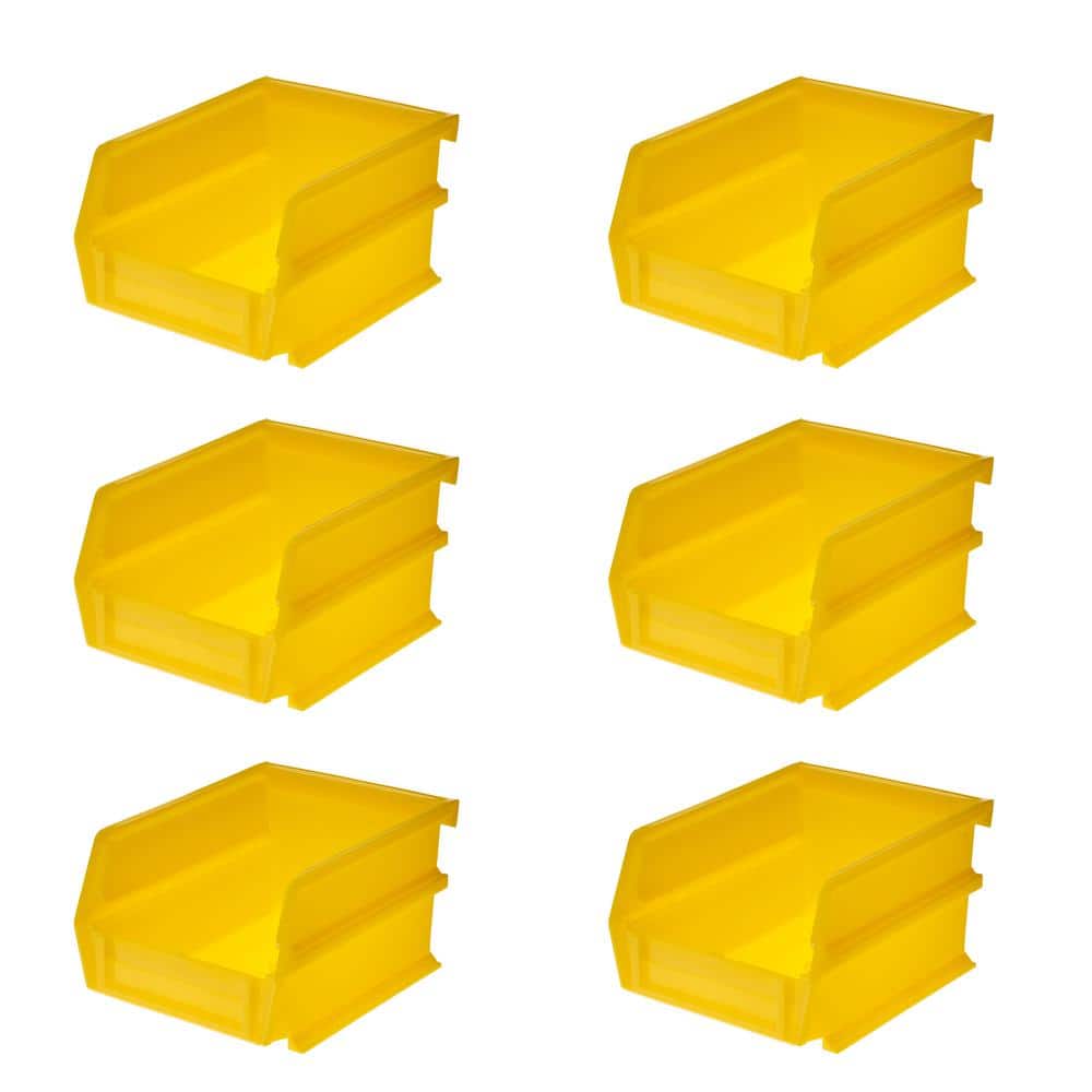 LocBin 5-3/8 in. L x 4-1/8 in. W x 3 in. H Yellow Tool Storage Bin, (6-Pack) price history on PriceWatchPro