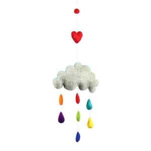 Colorful Raindrops Baby Nursery Felt Mobile