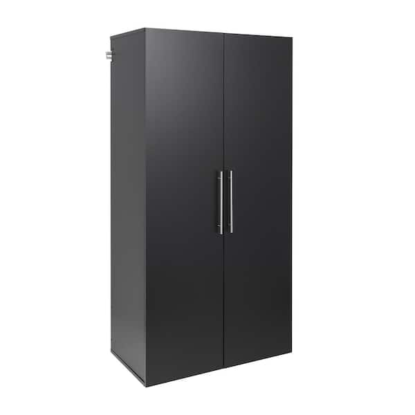 Prepac HangUps 36 in. W x 72 in. H x 20 in. D Large Storage Cabinet in Black ( 1-Piece )