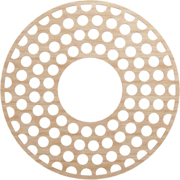 Ekena Millwork 0.25 in. x 32 in. x 32 in. Wood (Alder) Medallion Moulding
