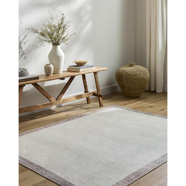 Our PNW Home Olympic Ivory/Brown Cottage 3 ft. x 7 ft. Machine-Made Indoor Area Rug