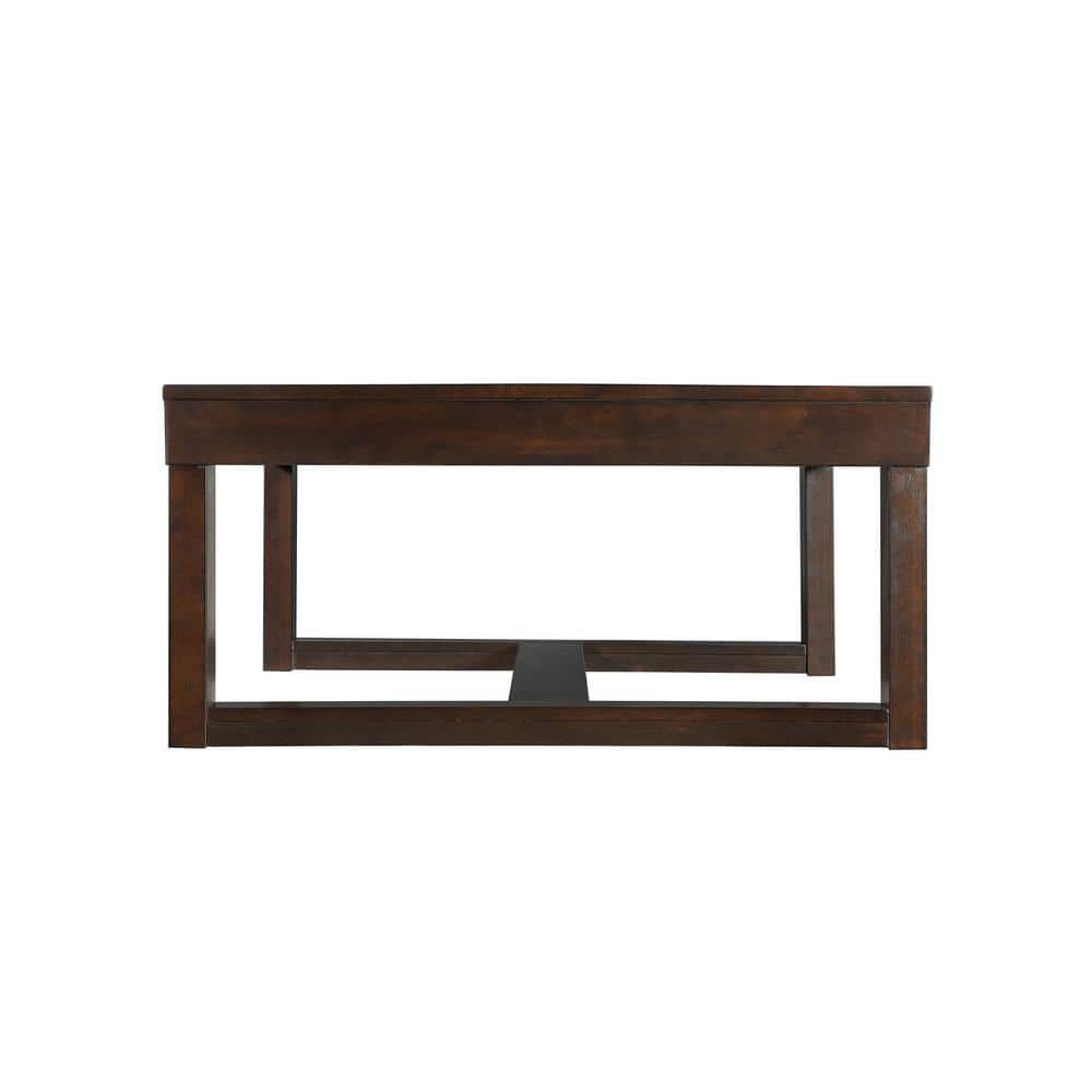 Drew 52'' Warm Cherry Rectangular Wood Coffee Table