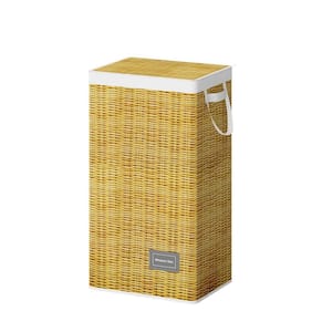 Collapsible Full Fabric Laundry Basket with Lid, Handle and Removable Bag, for Change of Clothes Toys Towels
