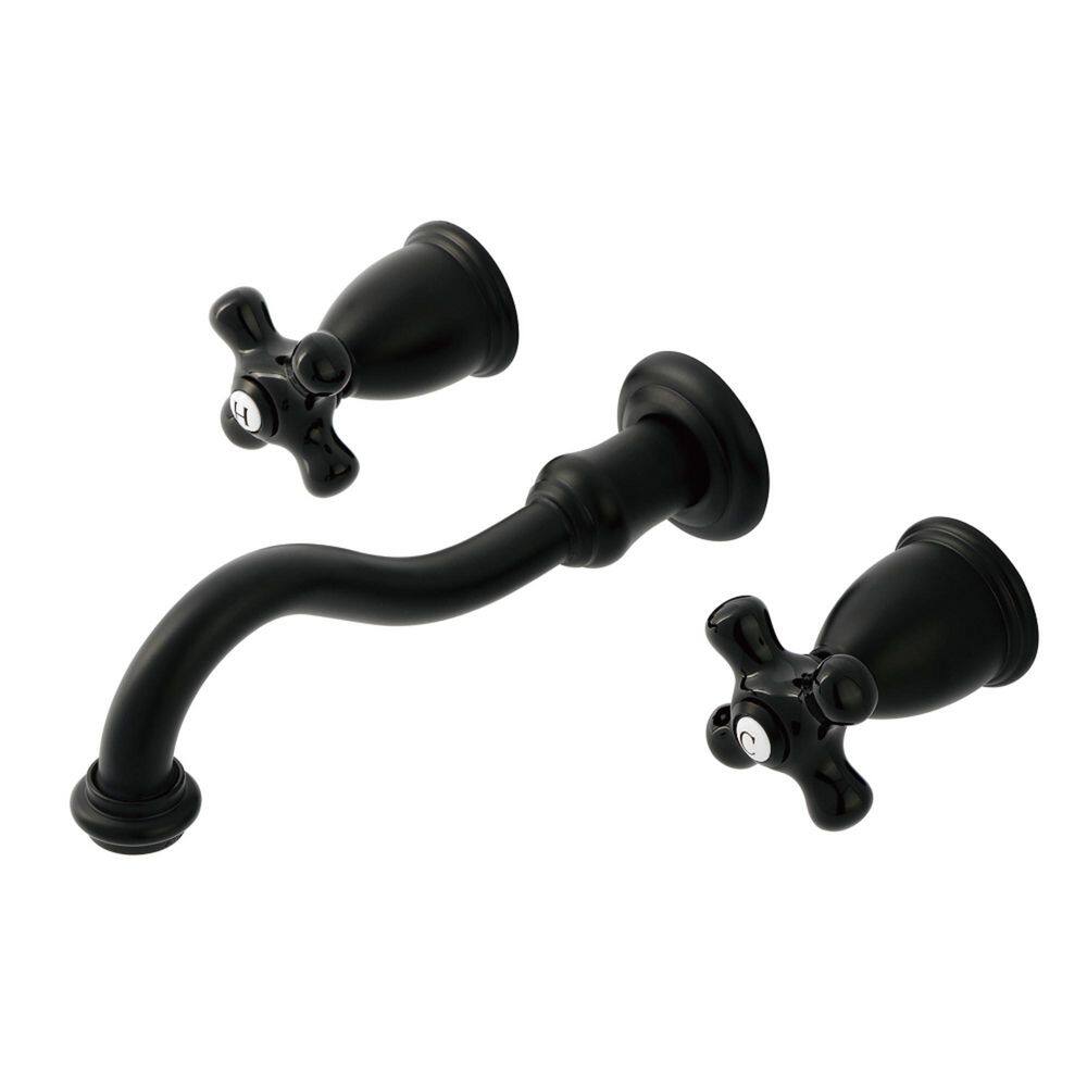 Duchess Double Handle Wall Mount Bathroom Faucet in Matte Black price history on PriceWatchPro
